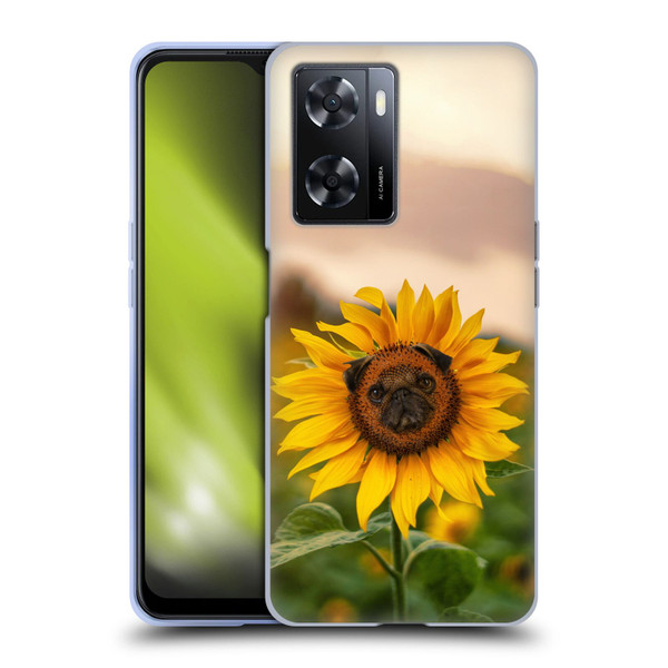 Pixelmated Animals Surreal Pets Pugflower Soft Gel Case for OPPO A57s