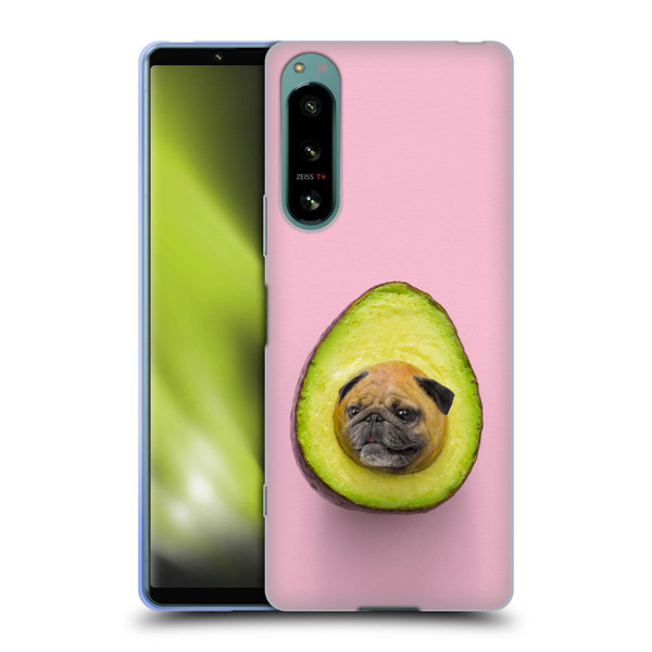 Pixelmated Animals Surreal Pets Pugacado Soft Gel Case for Sony Xperia 5 IV