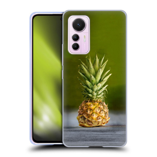 Pixelmated Animals Surreal Pets Pineapple Turtle Soft Gel Case for Xiaomi 12 Lite