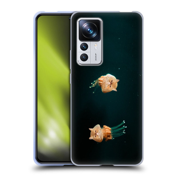 Pixelmated Animals Surreal Pets Jellyfish Cats Soft Gel Case for Xiaomi 12T Pro