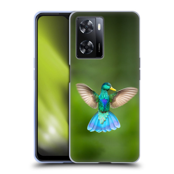 Pixelmated Animals Surreal Wildlife Quaking Bird Soft Gel Case for OPPO A57s