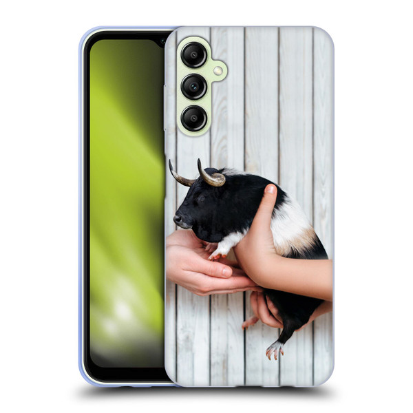 Pixelmated Animals Surreal Wildlife Guinea Bull Soft Gel Case for Samsung Galaxy A14 5G