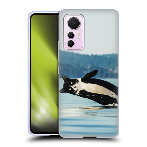 Pixelmated Animals Surreal Wildlife Orcat Soft Gel Case for Xiaomi 12 Lite