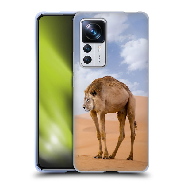 Pixelmated Animals Surreal Wildlife Camel Lion Soft Gel Case for Xiaomi 12T Pro