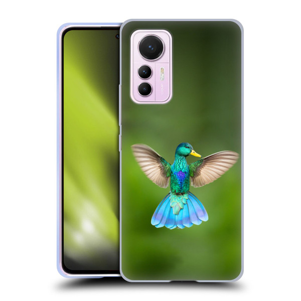 Pixelmated Animals Surreal Wildlife Quaking Bird Soft Gel Case for Xiaomi 12 Lite