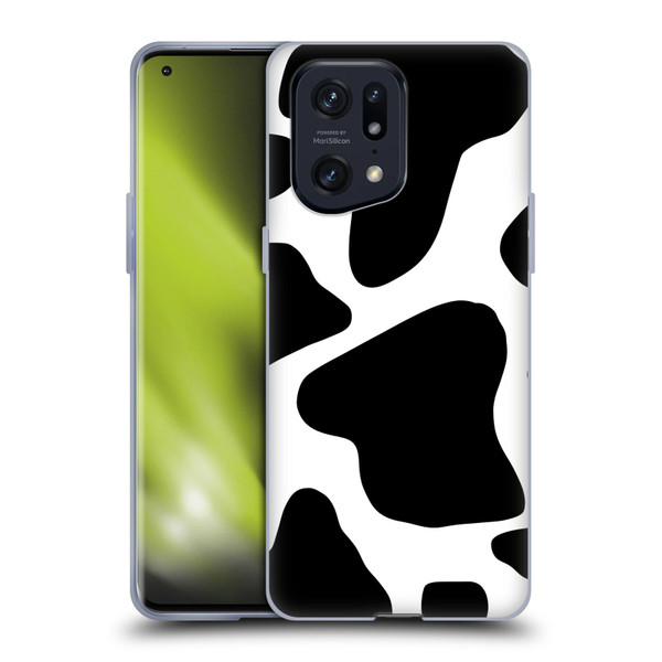 Grace Illustration Animal Prints Cow Soft Gel Case for OPPO Find X5 Pro