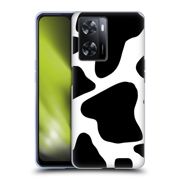 Grace Illustration Animal Prints Cow Soft Gel Case for OPPO A57s