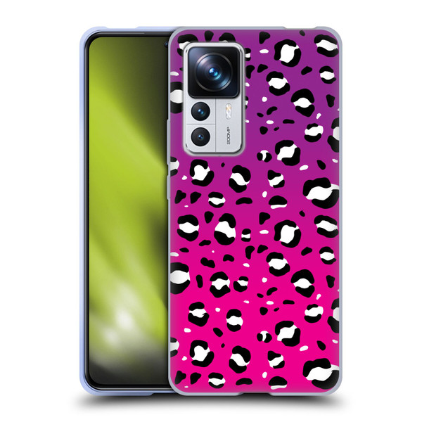 Grace Illustration Animal Prints Pink Leopard Soft Gel Case for Xiaomi 12T Pro