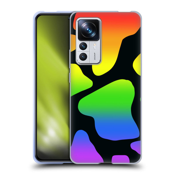 Grace Illustration Cow Prints Rainbow Soft Gel Case for Xiaomi 12T Pro