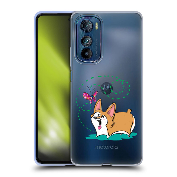 Grace Illustration Dogs Corgi Soft Gel Case for Motorola Edge 30