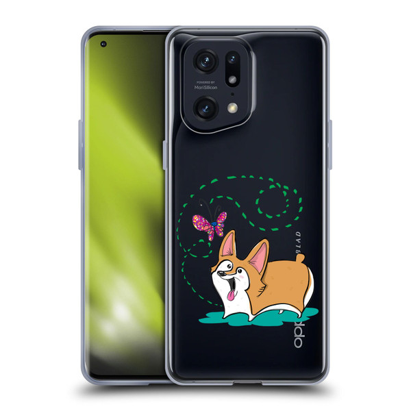 Grace Illustration Dogs Corgi Soft Gel Case for OPPO Find X5 Pro