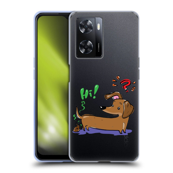 Grace Illustration Dogs Dachshund Soft Gel Case for OPPO A57s