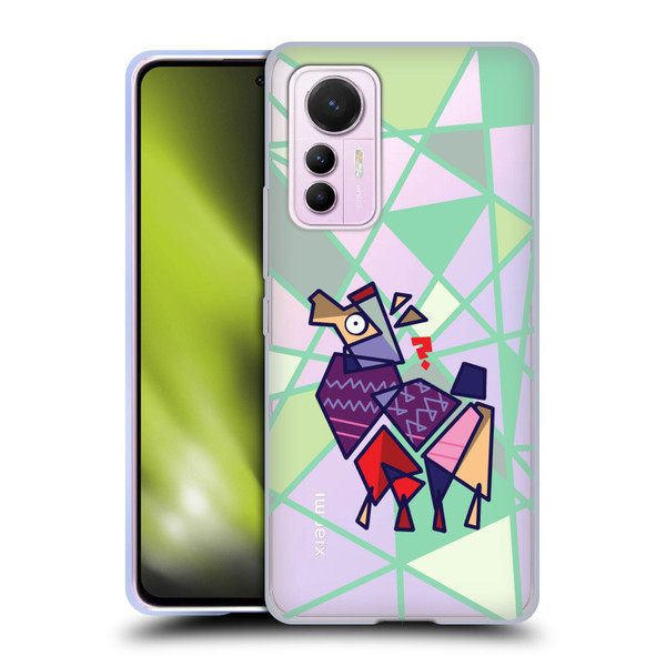 Grace Illustration Llama Cubist Soft Gel Case for Xiaomi 12 Lite