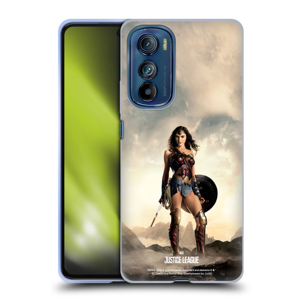 Justice League Movie Character Posters Wonder Woman Soft Gel Case for Motorola Edge 30
