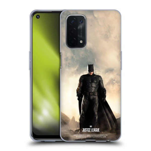 Justice League Movie Character Posters Batman Soft Gel Case for OPPO A54 5G