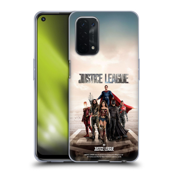 Justice League Movie Character Posters Group Soft Gel Case for OPPO A54 5G