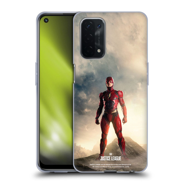 Justice League Movie Character Posters The Flash Soft Gel Case for OPPO A54 5G