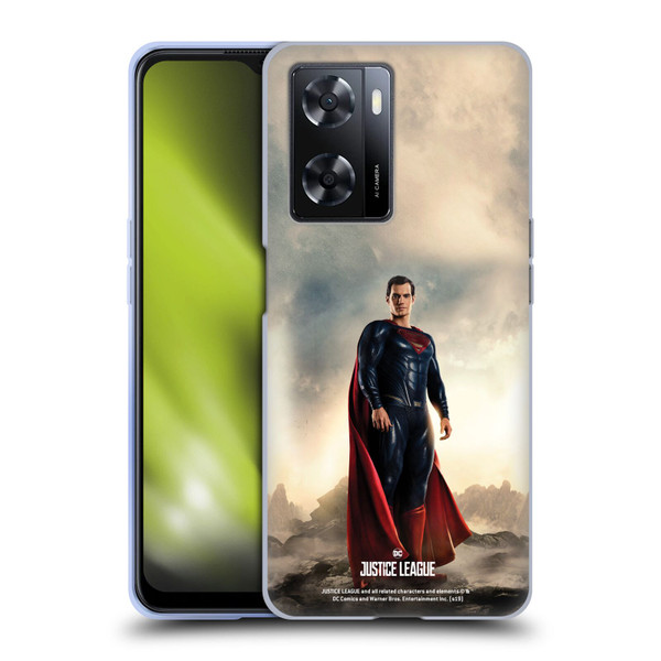 Justice League Movie Character Posters Superman Soft Gel Case for OPPO A57s
