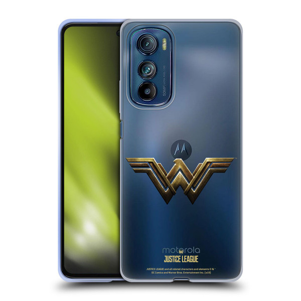 Justice League Movie Logos Wonder Woman Soft Gel Case for Motorola Edge 30