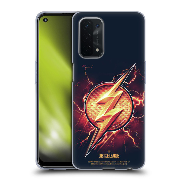 Justice League Movie Logos The Flash 2 Soft Gel Case for OPPO A54 5G