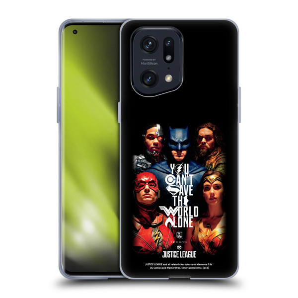 Justice League Movie Posters You Can't Save Soft Gel Case for OPPO Find X5 Pro