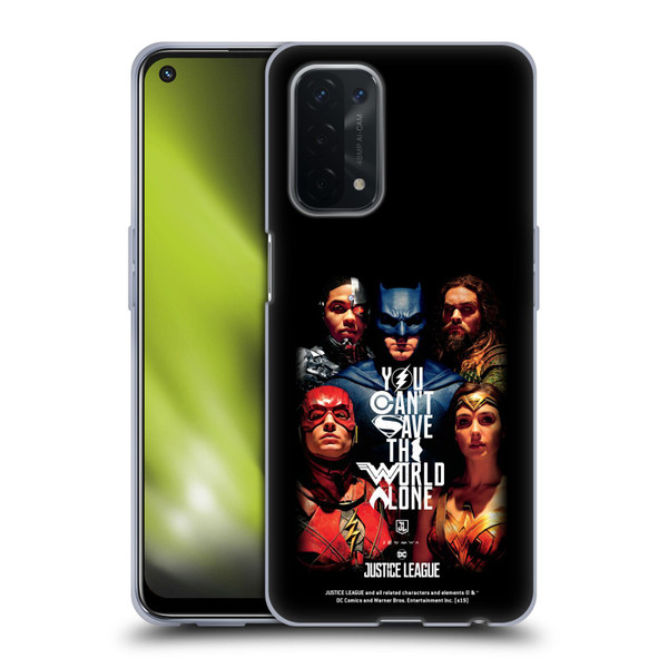 Justice League Movie Posters You Can't Save Soft Gel Case for OPPO A54 5G