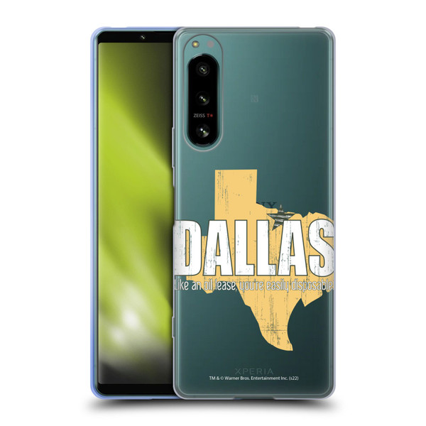 Dallas: Television Series Graphics Quote Soft Gel Case for Sony Xperia 5 IV