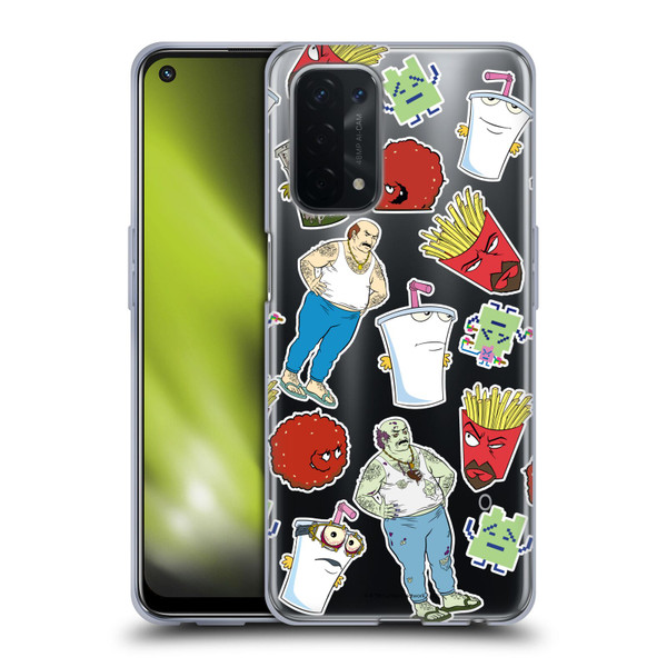 Aqua Teen Hunger Force Graphics Icons Soft Gel Case for OPPO A54 5G