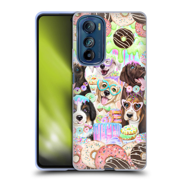 Sheena Pike Animals Puppy Dogs And Donuts Soft Gel Case for Motorola Edge 30