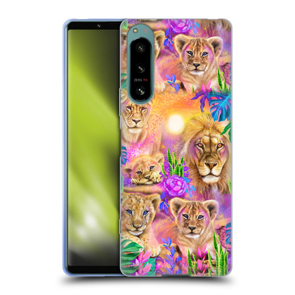 Sheena Pike Big Cats Daydream Lions And Cubs Soft Gel Case for Sony Xperia 5 IV