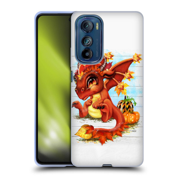 Sheena Pike Dragons Autumn Lil Dragonz Soft Gel Case for Motorola Edge 30