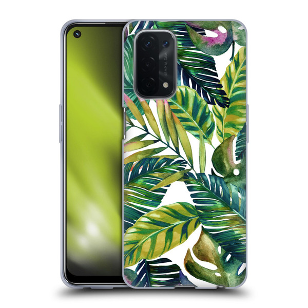 Mark Ashkenazi Banana Life Tropical Leaves Soft Gel Case for OPPO A54 5G