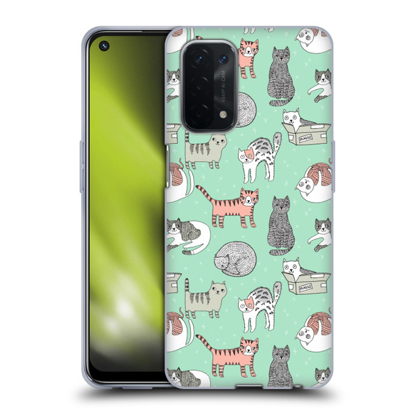 Andrea Lauren Design Animals Cats Soft Gel Case for OPPO A54 5G
