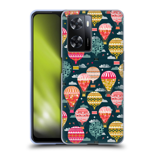 Andrea Lauren Design Assorted Hot Air Balloon Soft Gel Case for OPPO A57s