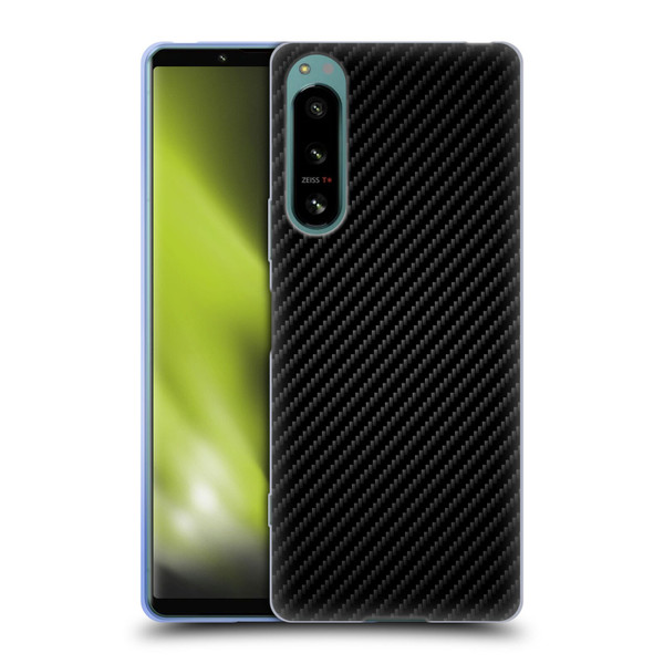 Alyn Spiller Carbon Fiber Plain Soft Gel Case for Sony Xperia 5 IV