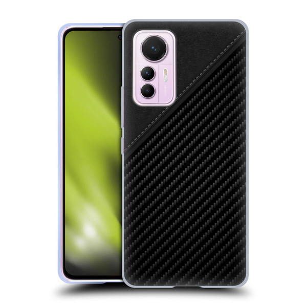 Alyn Spiller Carbon Fiber Leather Soft Gel Case for Xiaomi 12 Lite