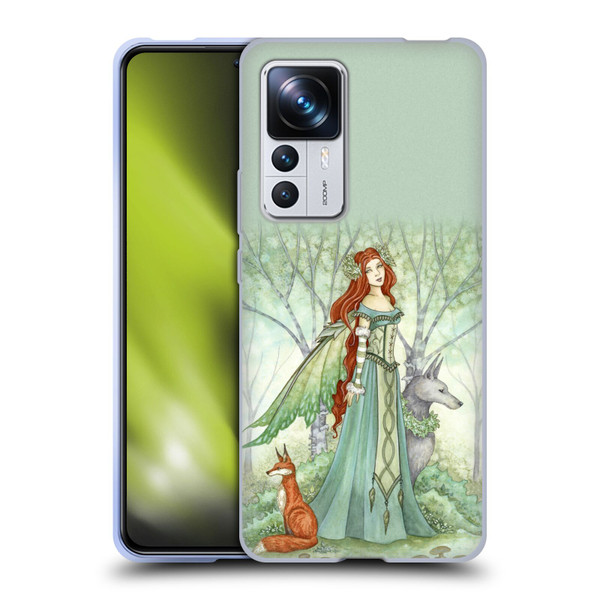 Amy Brown Magical Fairies Woodland Fairy With Fox & Wolf Soft Gel Case for Xiaomi 12T Pro