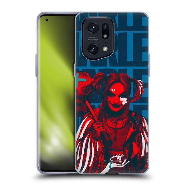 Birds of Prey DC Comics Harley Quinn Art Hammer Soft Gel Case for OPPO Find X5 Pro