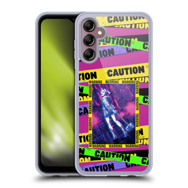 Birds of Prey DC Comics Harley Quinn Art Warning Soft Gel Case for Samsung Galaxy A14 5G