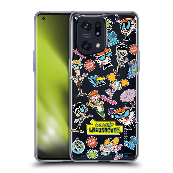 Dexter's Laboratory Graphics Icons Soft Gel Case for OPPO Find X5 Pro