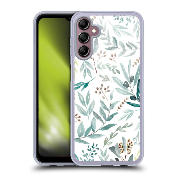 Anis Illustration Bloomers Eucalyptus Soft Gel Case for Samsung Galaxy A14 5G
