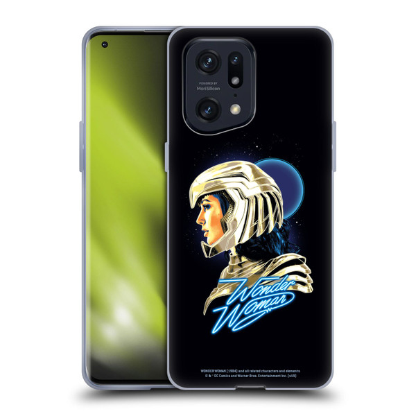 Wonder Woman 1984 80's Graphics Golden Armour 2 Soft Gel Case for OPPO Find X5 Pro