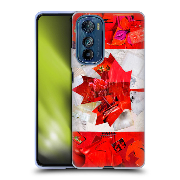 Artpoptart Flags Canada Soft Gel Case for Motorola Edge 30