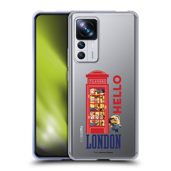 Minions Minion British Invasion Telephone Booth Soft Gel Case for Xiaomi 12T Pro