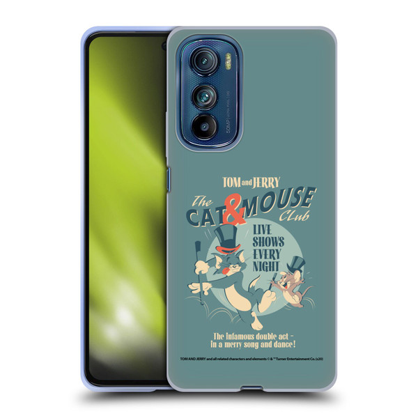 Tom and Jerry Retro Cat & Mouse Club Soft Gel Case for Motorola Edge 30