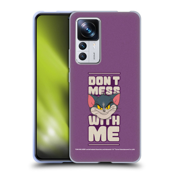 Tom and Jerry Typography Art Don't Mess With Me Soft Gel Case for Xiaomi 12T Pro