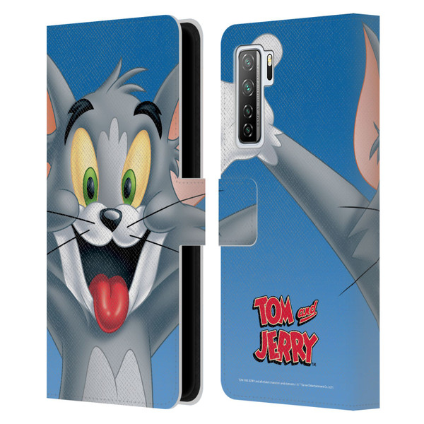 Tom and Jerry Full Face Tom Leather Book Wallet Case Cover For Huawei Nova 7 SE/P40 Lite 5G