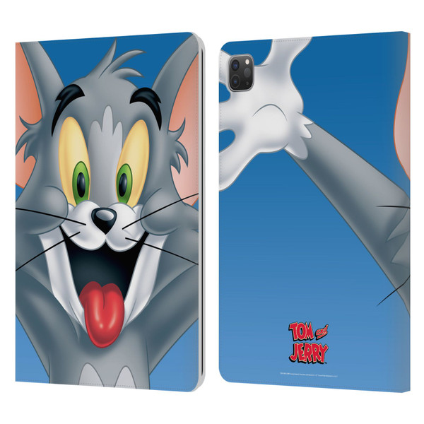 Tom and Jerry Full Face Tom Leather Book Wallet Case Cover For Apple iPad Pro 11 2020 / 2021 / 2022