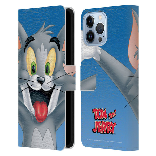 Tom and Jerry Full Face Tom Leather Book Wallet Case Cover For Apple iPhone 13 Pro Max