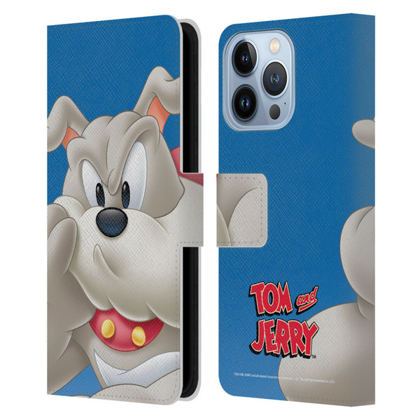 Tom and Jerry Full Face Spike Leather Book Wallet Case Cover For Apple iPhone 13 Pro